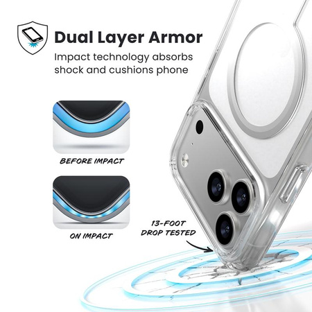 ETUI MAGSAFE PANCERNE DO IPHONE 17 PRO MAX Speck PRZEZROCZYSTE BEZBARWNE