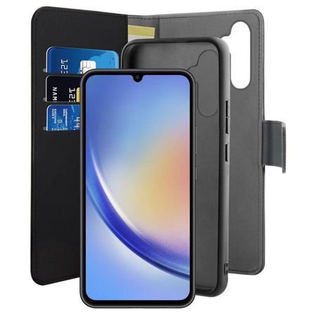 PURO Wallet Detachable - 2-in-1 Case Samsung Galaxy A34 5G (noir)