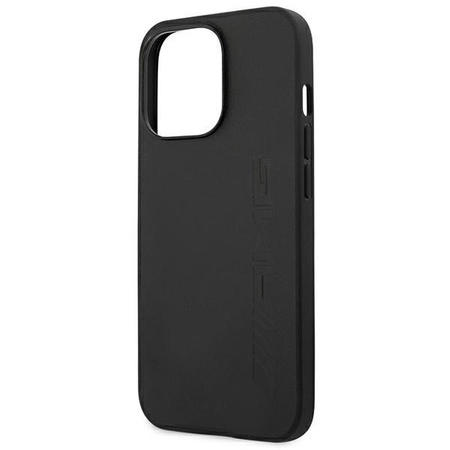 AMG Leather Hot Stamped - Tasche für iPhone 14 Pro (Schwarz)