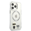 Karl Lagerfeld Karl & Choupette Aluminum MagSafe - iPhone 13 Pro Case (Transparent)