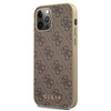Guess 4G Collection - Coque iPhone 12 / iPhone 12 Pro (marron)