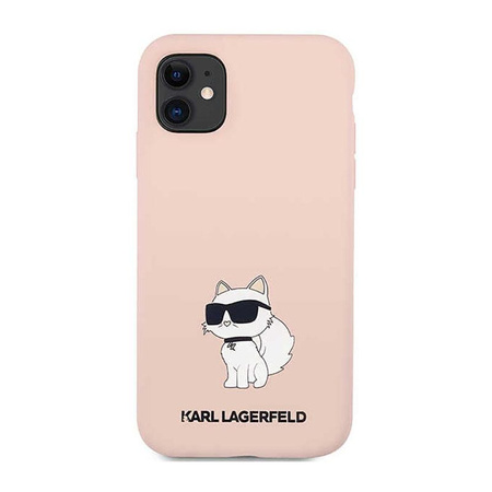 Karl Lagerfeld Silicone NFT Choupette - Coque iPhone 11 (rose)