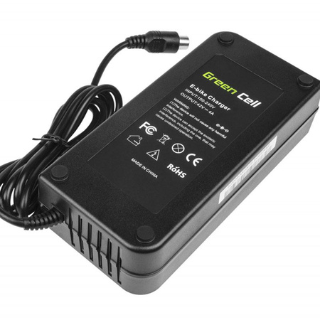 Green Cell - Ładowarka 42V 4A (RCA) do Baterii Roweru Elektrycznego 36V