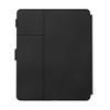 Speck Balance Folio - pouzdro pro iPad Pro 12,9" (2022-2018) s povrchovou úpravou MICROBAN, magnetem a stojánkem (černé)