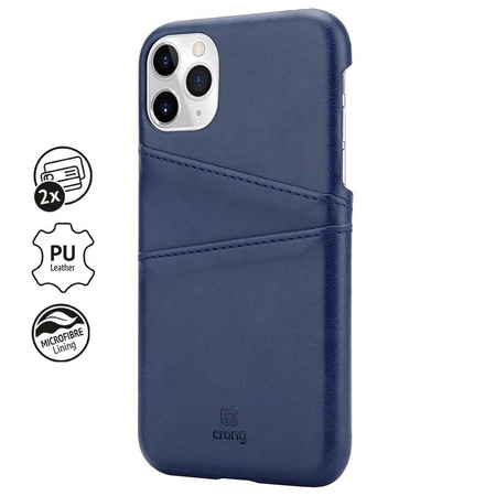 Crong Neat Cover - iPhone 11 Pro Hülle mit Taschen (blau)