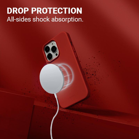 Crong Color Cover Magnetisch - iPhone 13 mini MagSafe Hülle (rot)