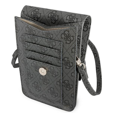 Guess Wallet 4G Triangle Logo Phone Bag - Sacoche pour smartphone et accessoires (Noir)