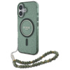 Guess IML Glitter With Pearl Strap MagSafe - iPhone 16 Case (green)