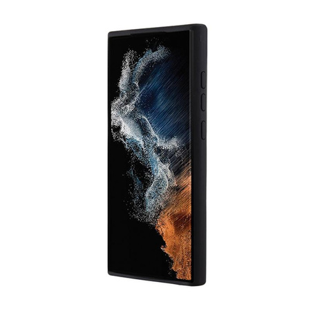 Karl Lagerfeld szilikon Choupette fém kitűző - Samsung Galaxy S24 Ultra tok (fekete)