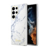 Guess Marble Collection - Samsung Galaxy S23 Ultra tok (fehér)