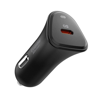 Spigen Essential EV301 - USB-C PD 3.0 PPS 30W Autoladegerät (Schwarz)