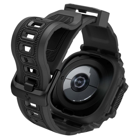 Spigen Rugged Armor Pro - Bracelet + étui pour Samsung Galaxy Watch Ultra 47 mm (Noir mat)