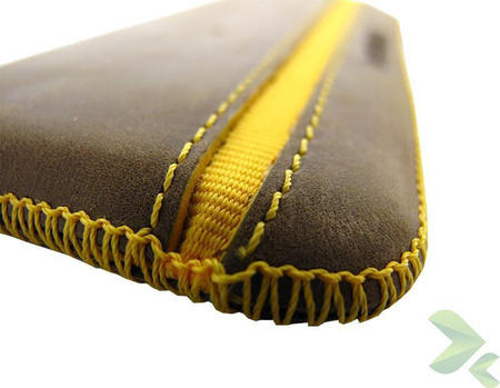 Valenta Pocket Stripe Vintage - Bőr tok (barna)