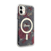 Guess Flower MagSafe - Etui iPhone 11 (Zielony)