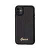 Guess Sequin Script Metal - Coque iPhone 11 (noir)