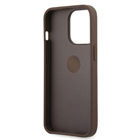 Guess 4G Ring Case - Etui iPhone 13 Pro (brązowy)