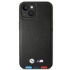 BMW Leather Hot Stamp Tricolor - iPhone 14 Plus Case (Black)
