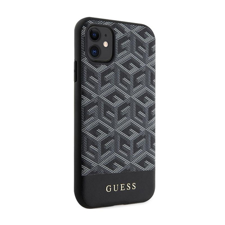 Guess GCube Stripes MagSafe - iPhone 11 Tasche (Schwarz)