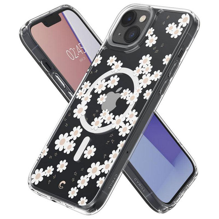 Spigen Cyrill Cecile MagSafe - Case for iPhone 14 (White Daisy)