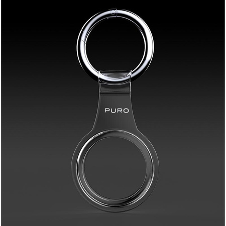 PURO NUDE Case - Silicone keychain for Apple AirTag (transparent)