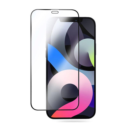 Crong 7D Nano Flexibles Glas - Bruchsicheres 9H Hybridglas für Vollbildschirm iPhone 12 / iPhone 12 Pro