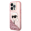 Karl Lagerfeld Liquid Glitter NFT Karl's Head - iPhone 14 Pro Max Case (pink)