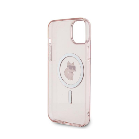 Karl Lagerfeld IML Choupette MagSafe - iPhone 15 Plus tok (rózsaszín)