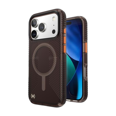 Speck Presidio Lux Grip MagSafe - iPhone 17 Pro Case (Luxury Shade Matte / Orange)