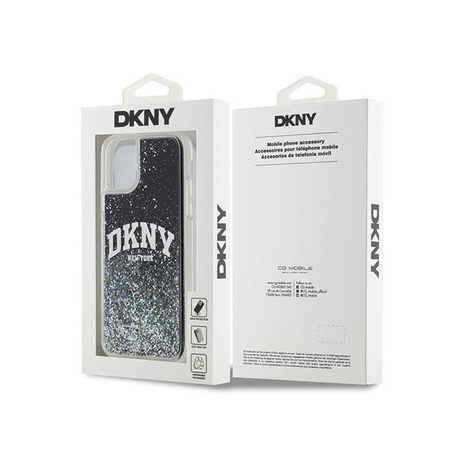 DKNY Liquid Glitter Big Logo - Hülle für iPhone 11 (schwarz)