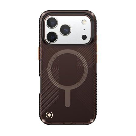 Speck Presidio Lux Grip MagSafe - iPhone 17 Pro Case (Luxury Shade Matte / Orange)
