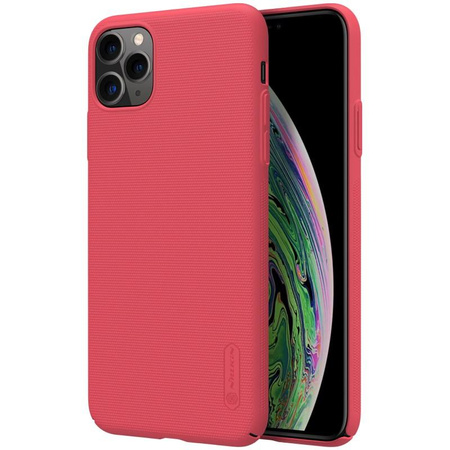 Nillkin Super Frosted Shield - Coque Apple iPhone 11 Pro Max (Rouge vif)