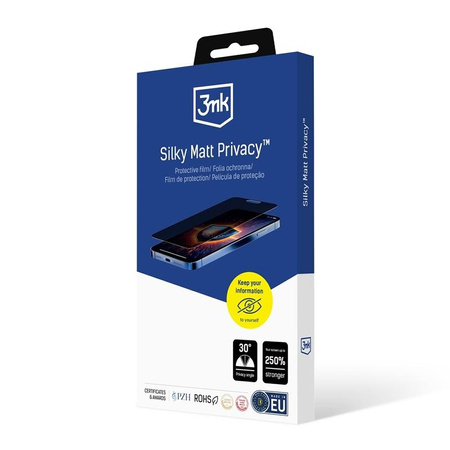 3mk Silky Matt Privacy - Film de confidentialité mat pour Motorola Edge 60 Pro