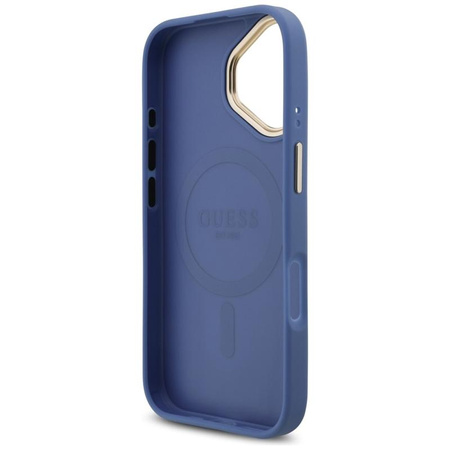 Guess 4G Strass Logo MagSafe - Case iPhone 17 (Blue)