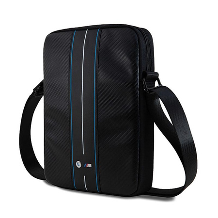 BMW Carbon Blue Stripes - Sacoche pour tablette 8" (noir)