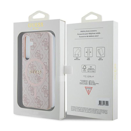 Guess 4G Collection Leather Metal Logo MagSafe - Samsung Galaxy S24 Case (pink)