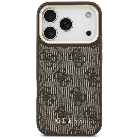 ETUI DO IPHONE 17 PRO do MAGSAFE GUESS + PORTFEL MAGNETYCZNY ZESTAW BRĄZOWY