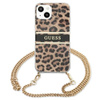 Guess Leopard Gold Stripe Crossbody - pouzdro pro iPhone 13 Mini