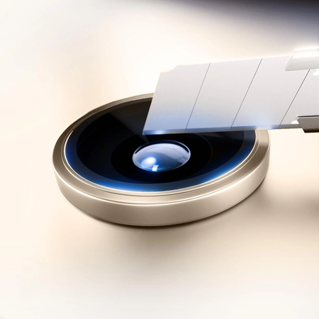 3mk HARDY Lens Protection Pro - Camera Lens Glass for iPhone Air (Titanium Gold)