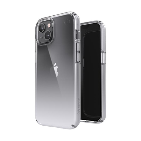 Speck Presidio Perfect-Clear + Ombre - iPhone 13 Case with MICROBAN Coating (Clear/Atmosphere Fade)
