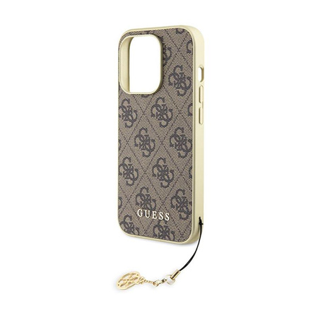 Guess 4G Charms Collection - iPhone 15 Pro Max tok (barna)