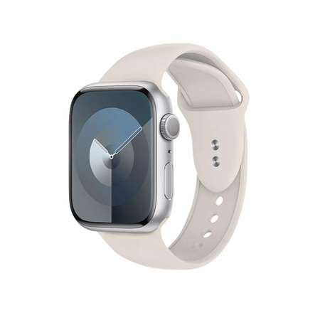 Crong Liquid - Pánt Apple Watch-hoz 38/40/41mm (kő bézs)