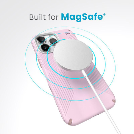Speck Presidio2 Grip Magsafe - iPhone 15 Pro Max Tasche (Soft Lilac / Carnation Petal / Rouge Pink)