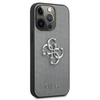 Guess Saffiano 4G Big Silver Logo - iPhone 13 Pro tok (szürke)