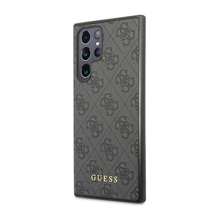 Guess 4G Metal Logo - Case for Samsung Galaxy S23 Ultra (Grey)