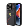 Ferrari Twist Metal Logo - iPhone 15 Pro Case (black)