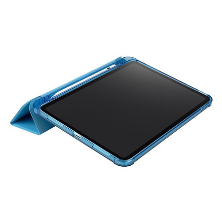 Tucano Satin Case - Tasche für iPad 10.9" (2022) mit Magnet & Standfuß mit Apple Pencil Halter (blau)