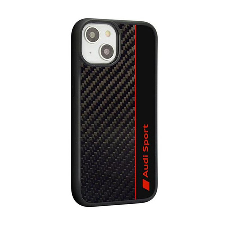 Audi Carbon Fiber Stripe - Case for iPhone 14 (Black)