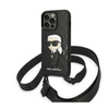 Karl Lagerfeld NFT Monogram Ikonik Patch - Coque iPhone 14 Pro Max (noir)