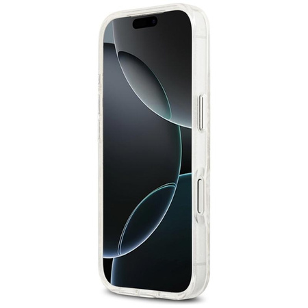 Karl Lagerfeld IML Glitter Karl & Choupette Heads Logo MagSafe - Pouzdro pro iPhone 17 Pro (šedé)