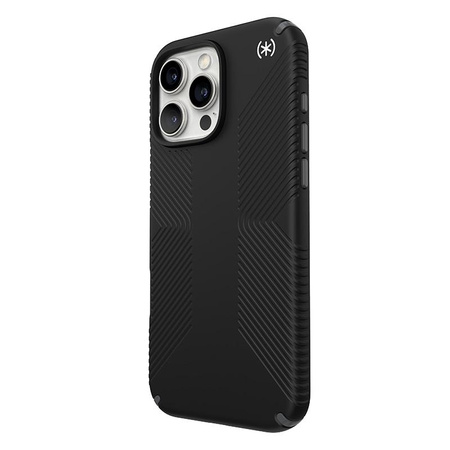 Speck Presidio2 Grip - Coque iPhone 16 Pro Max (Noir / Gris ardoise / Blanc)